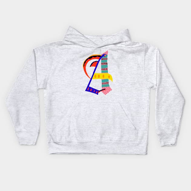 First Letter - A Kids Hoodie by ezrawsmith